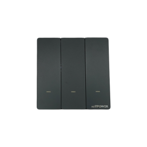 205002-01 Triple Smart Switch (ZIGBEE, Black, 16A, Touch)