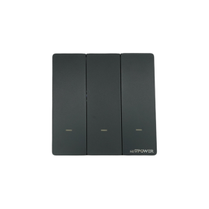 205003-01 Triple Smart Switch (wifi, Black, 16A, Touch)