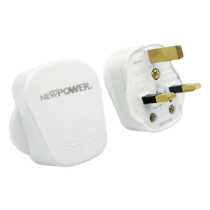109039 - 13A Plug with Fuse White – NEWPOWER