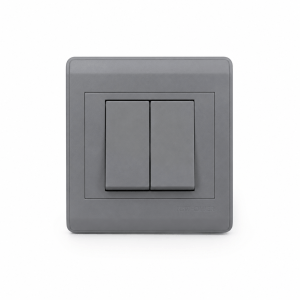 Double Switch 4 Line 7×7 Dark Grey – NEWPOWER