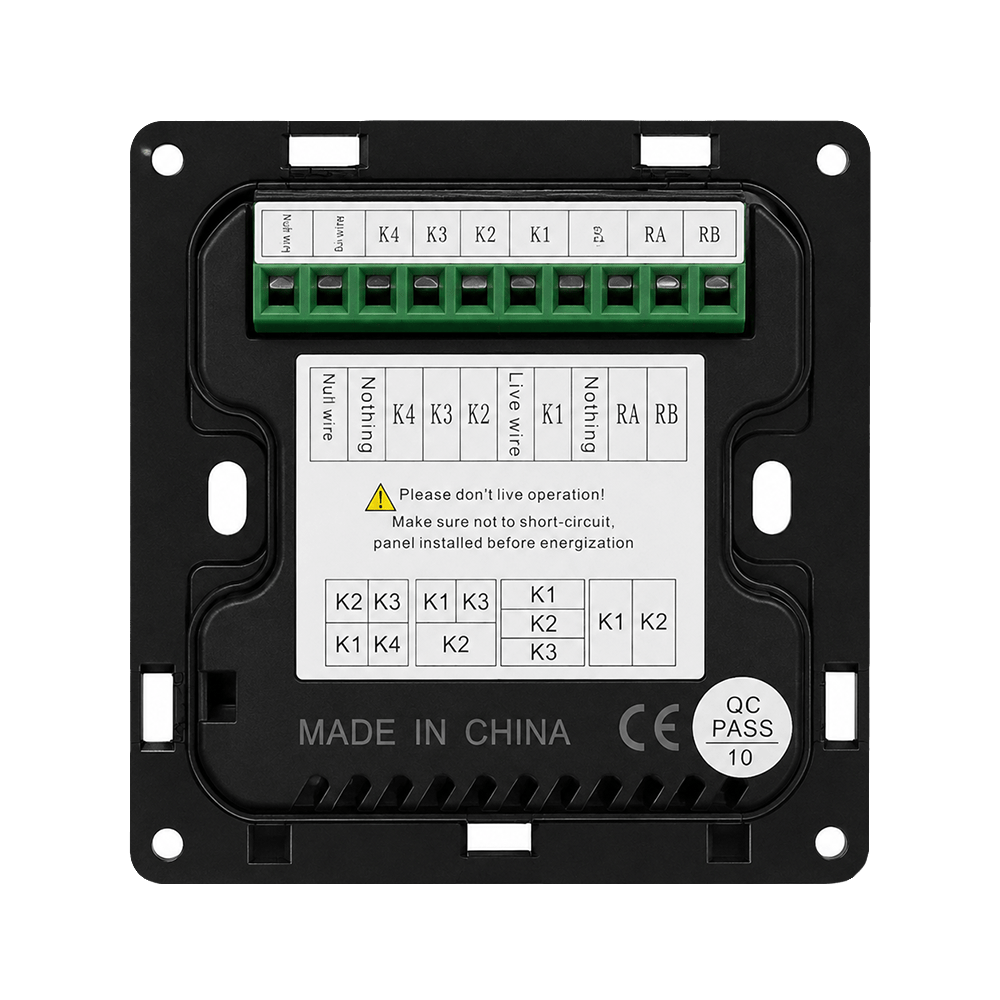 DND Hotel room switch Glass 7×7 Black – NEWPOWER - Image 2