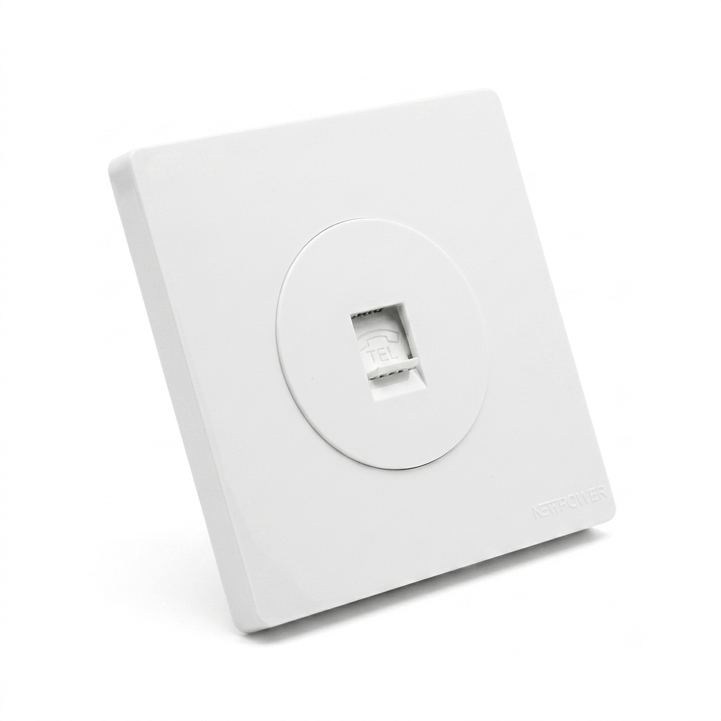 Telephone Socket Single Model 2 7×7 White – NEWPOWER FLEX - Image 2