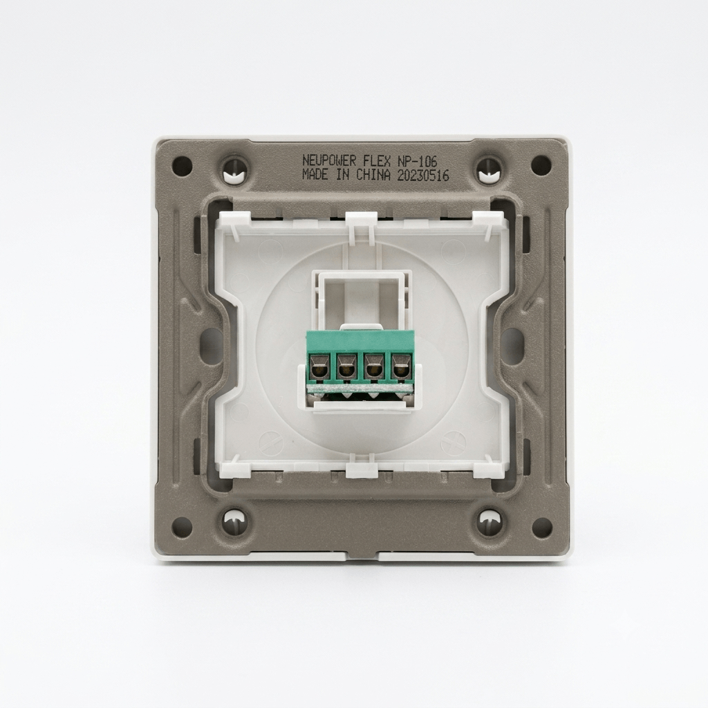 Telephone Socket Single Model 2 7×7 White – NEWPOWER FLEX - Image 3