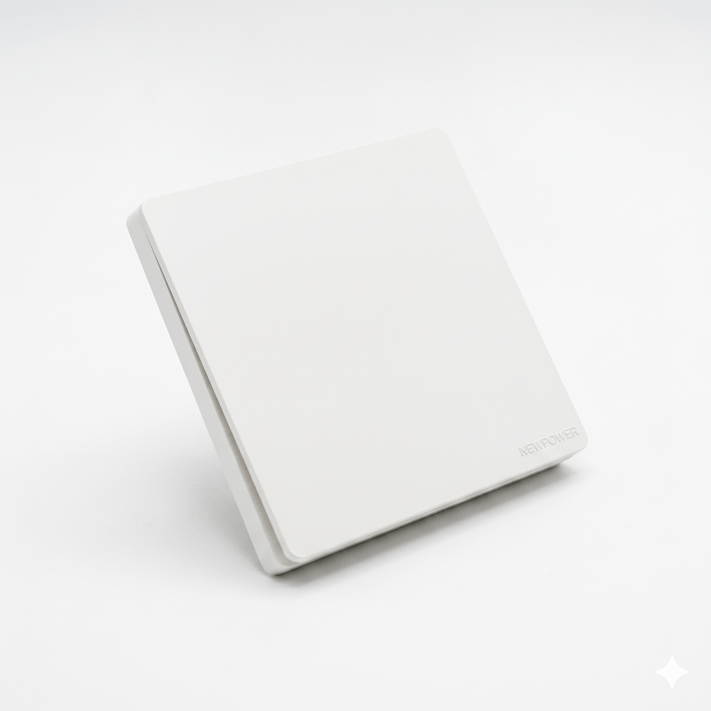 Single Intermediate Switch 4 Line 16A 7×7 White – NEWPOWER FLEX - Image 2